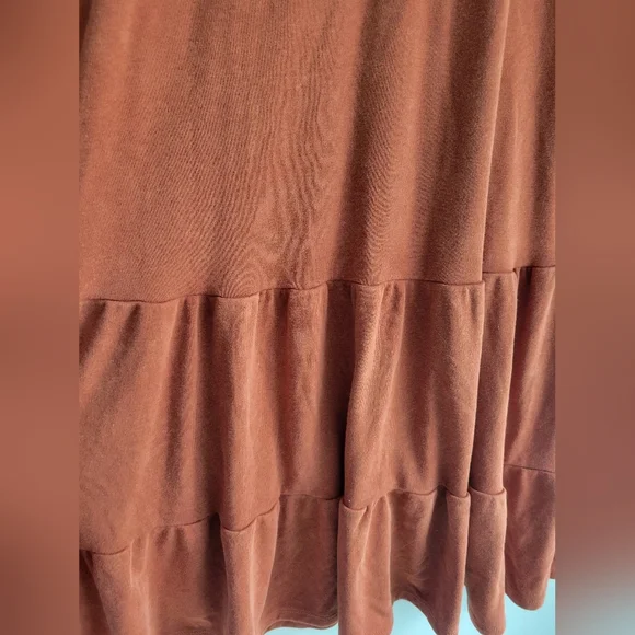 Wild Fable Jersey Dress Burt Orange Medium - Picture 3 of 5